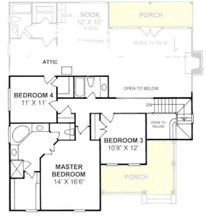 Floorplan 2 for House Plan #4848-00215