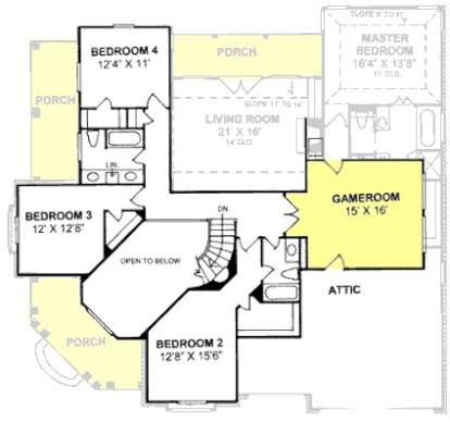 Floorplan 2 for House Plan #4848-00216