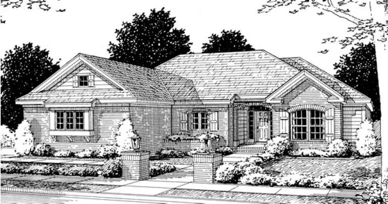 House Plan House Plan #13887 Front Elevation
