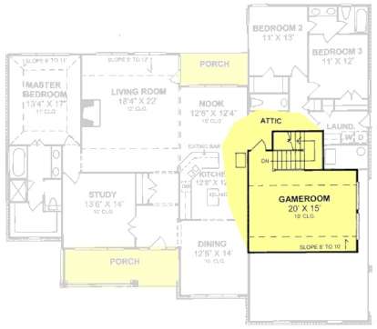 Floorplan 2 for House Plan #4848-00218