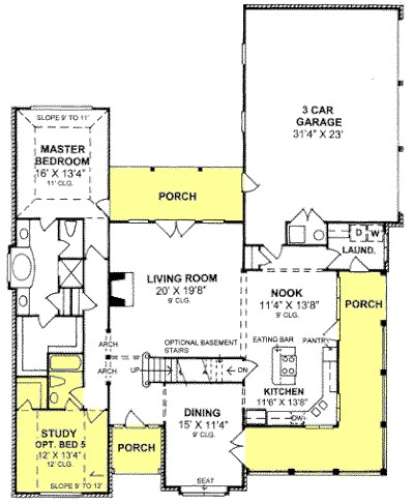 Floorplan 1 for House Plan #4848-00219