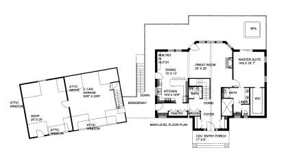 Main Floor  for House Plan #039-00137