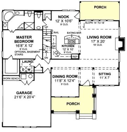 Floorplan 1 for House Plan #4848-00221