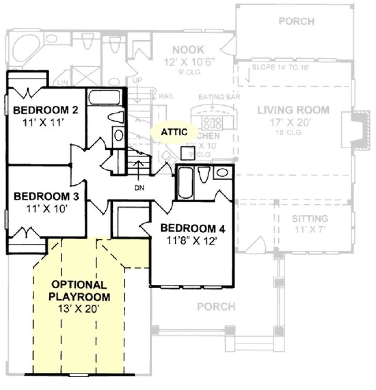 Floorplan 2 for House Plan #4848-00221