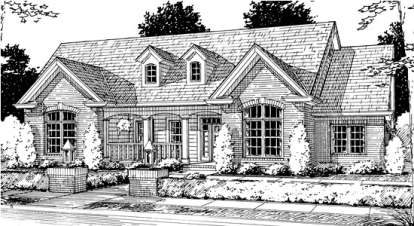 Ranch House Plan #4848-00222 Elevation Photo