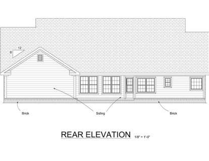 Ranch House Plan #4848-00222 Elevation Photo