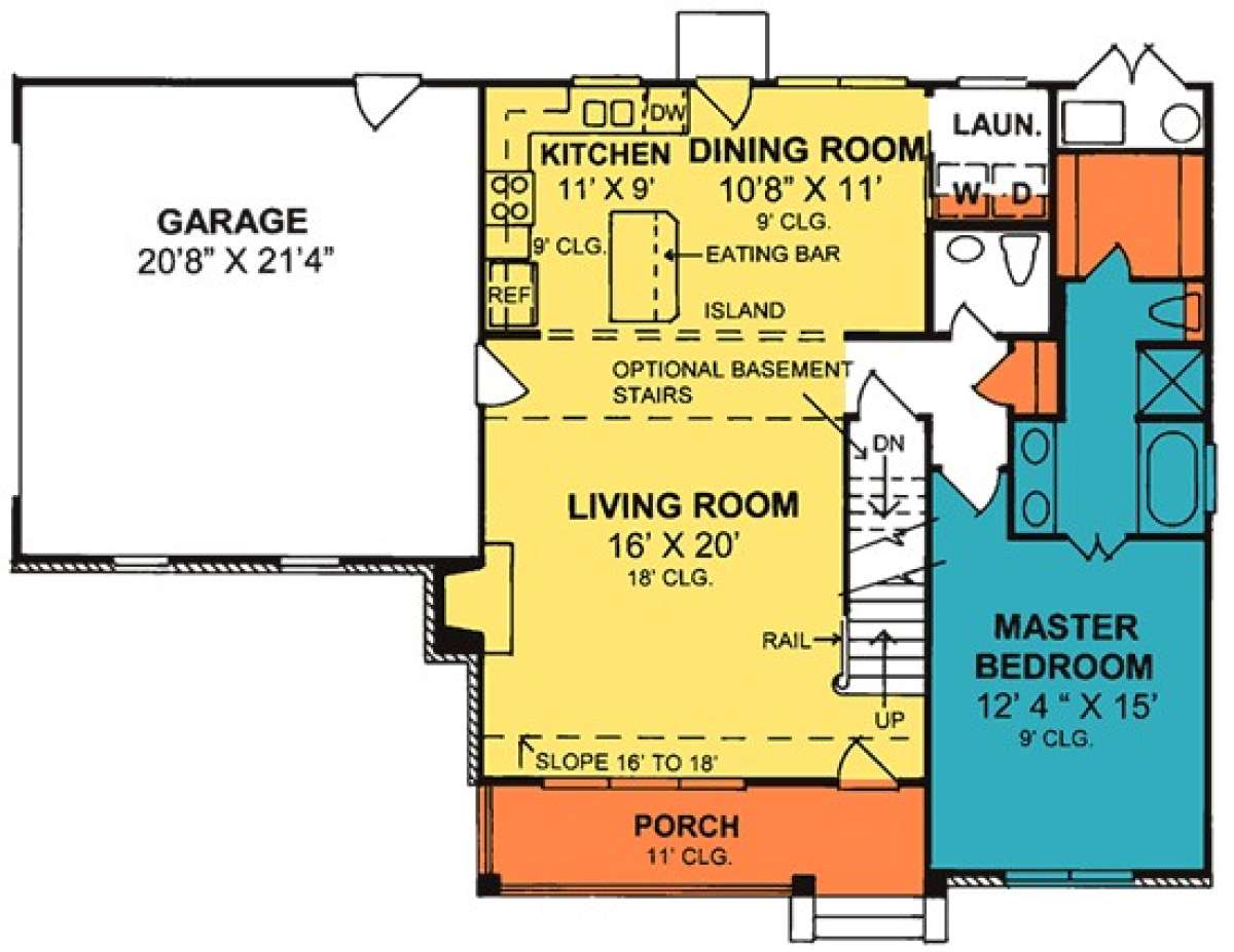 Floorplan 1 for House Plan #4848-00223