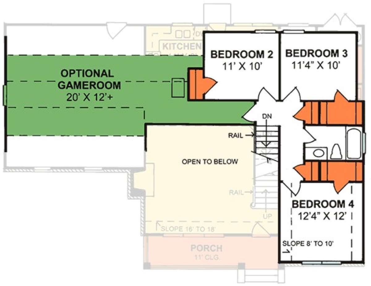 Floorplan 2 for House Plan #4848-00223