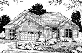 Ranch House Plan #4848-00224 Elevation Photo