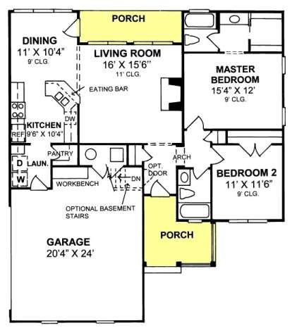 Floorplan1 for House Plan #4848-00225