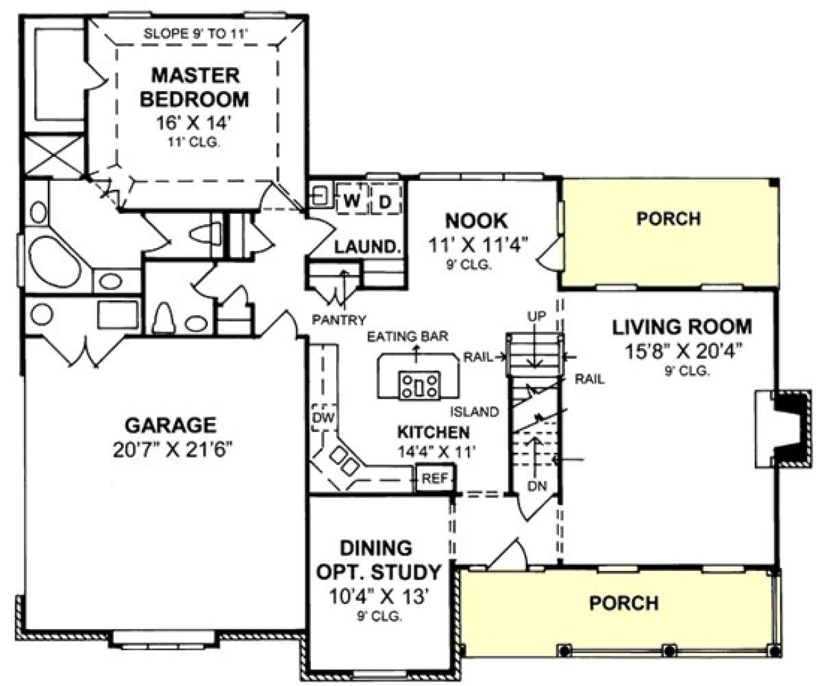 Floorplan 1 for House Plan #4848-00226