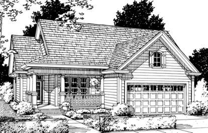 Cottage House Plan #4848-00228 Elevation Photo