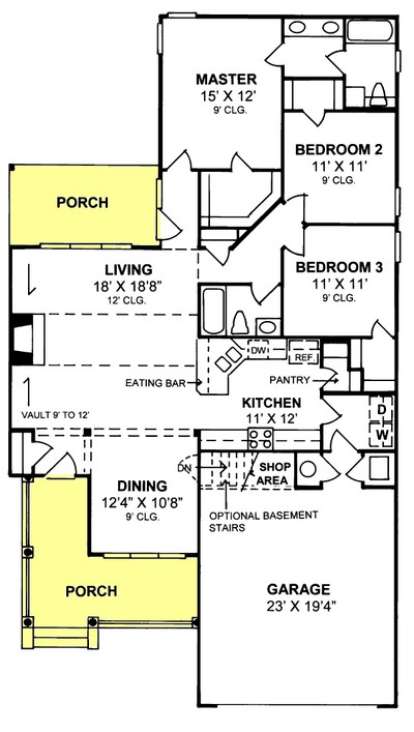 Floorplan 1 for House Plan #4848-00228