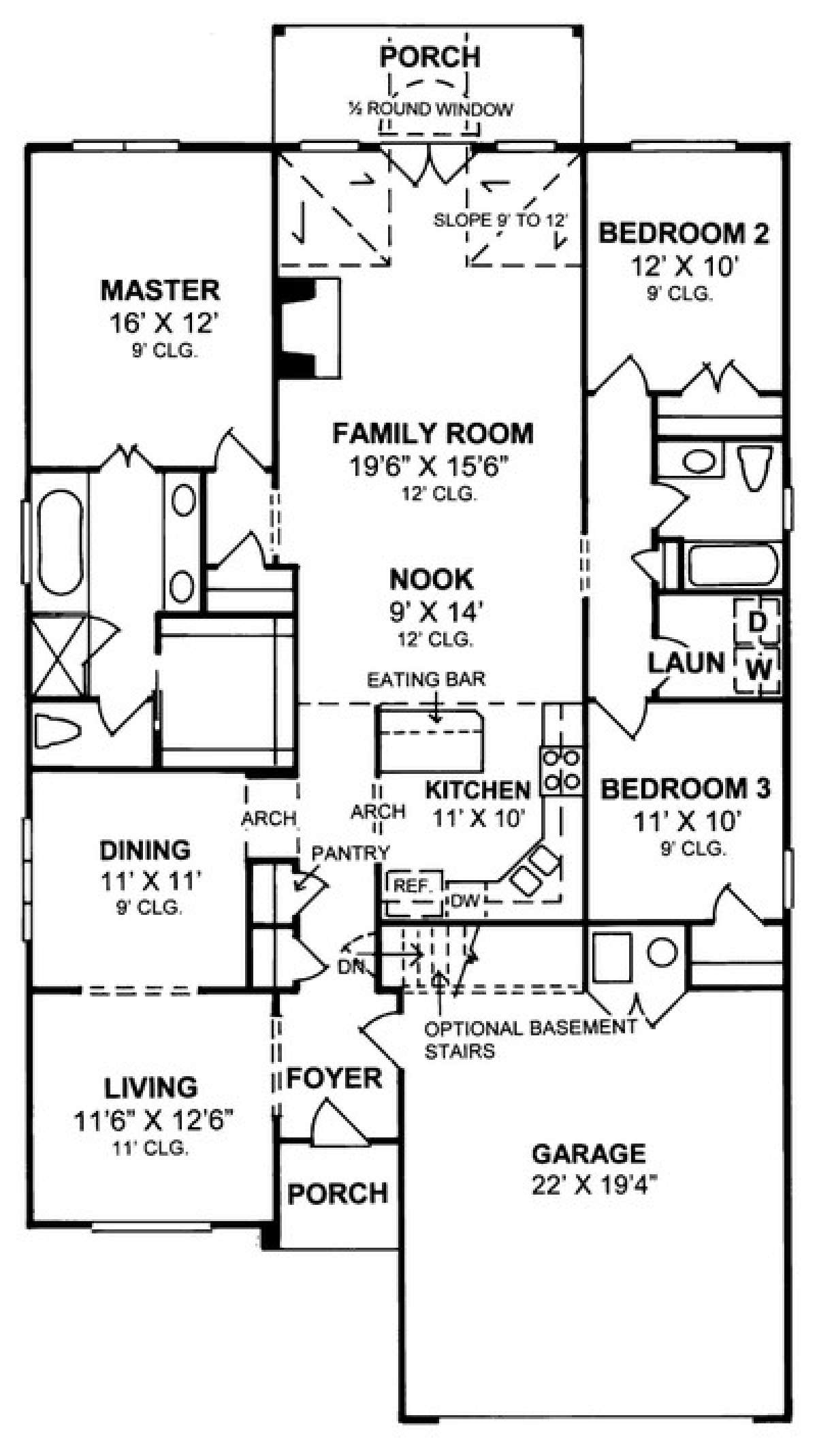Floorplan 1 for House Plan #4848-00229