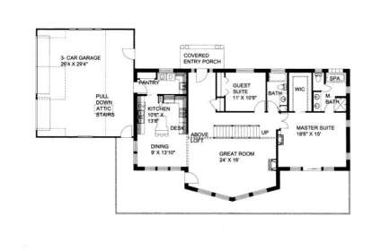 Main Floor for House Plan #039-00138