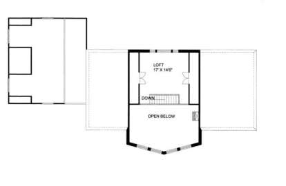 Loft Floor for House Plan #039-00138