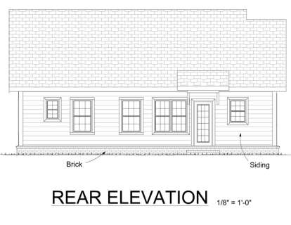 Ranch House Plan #4848-00230 Elevation Photo