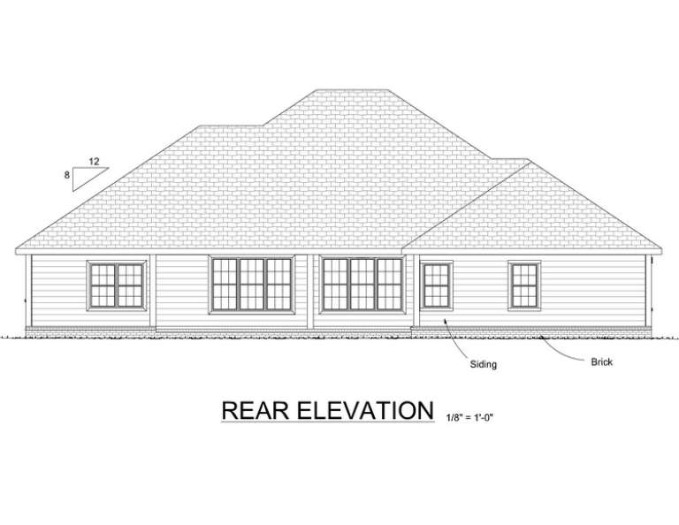 Ranch House Plan #4848-00231 Elevation Photo
