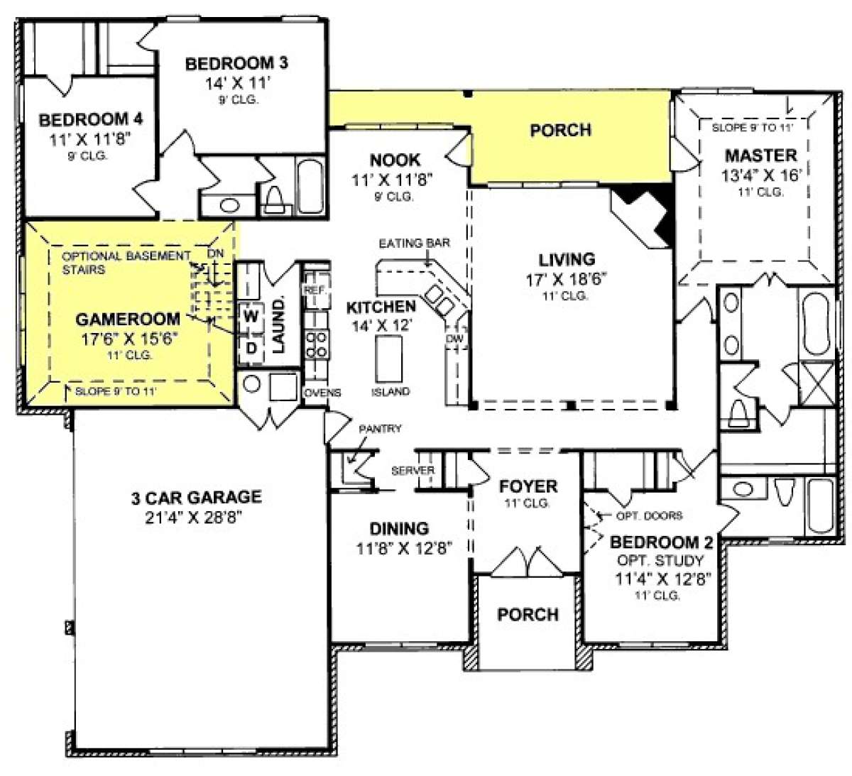 Floorplan 1 for House Plan #4848-00231