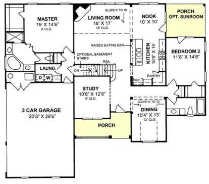 Floorplan 1 for House Plan #4848-00232