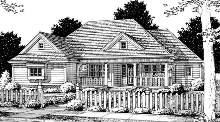 Country House Plan #4848-00233 Elevation Photo