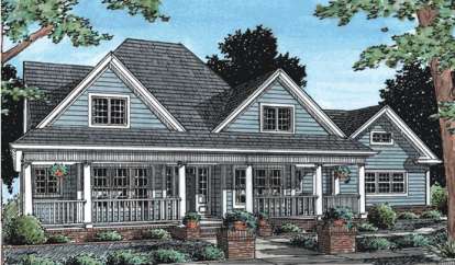 4 Bed, 3 Bath, 2546 Square Foot House Plan - #4848-00234