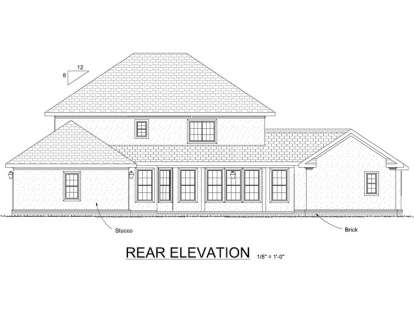 Colonial House Plan #4848-00235 Elevation Photo
