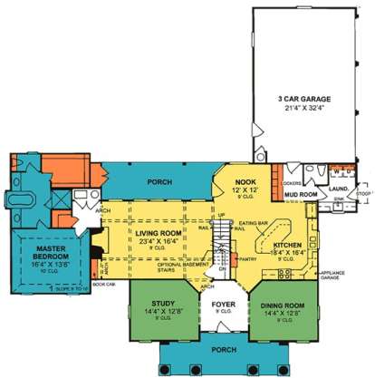 Floorplan 1 for House Plan #4848-00235