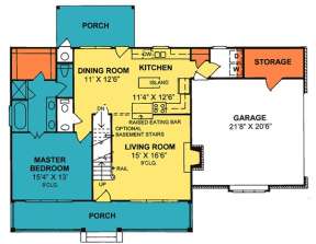 Floorplan 1 for House Plan #4848-00236