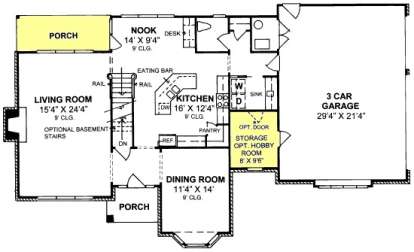 Floorplan 1 for House Plan #4848-00237