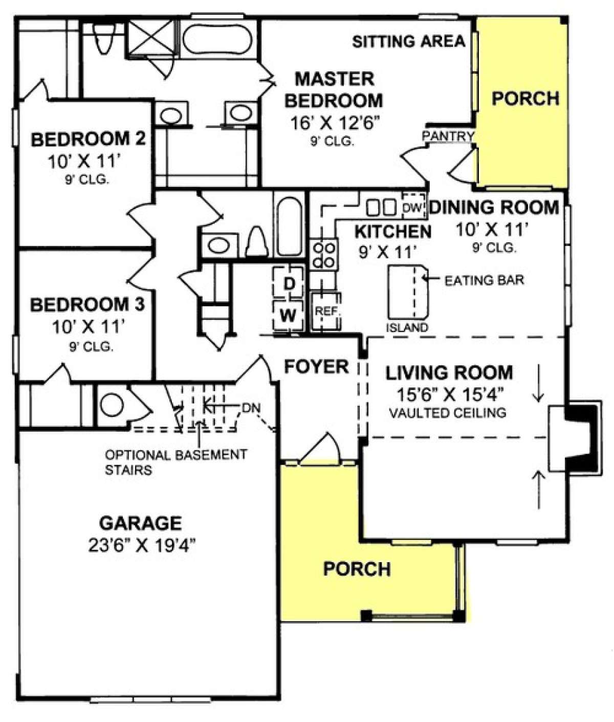 Floorplan 1 for House Plan #4848-00241