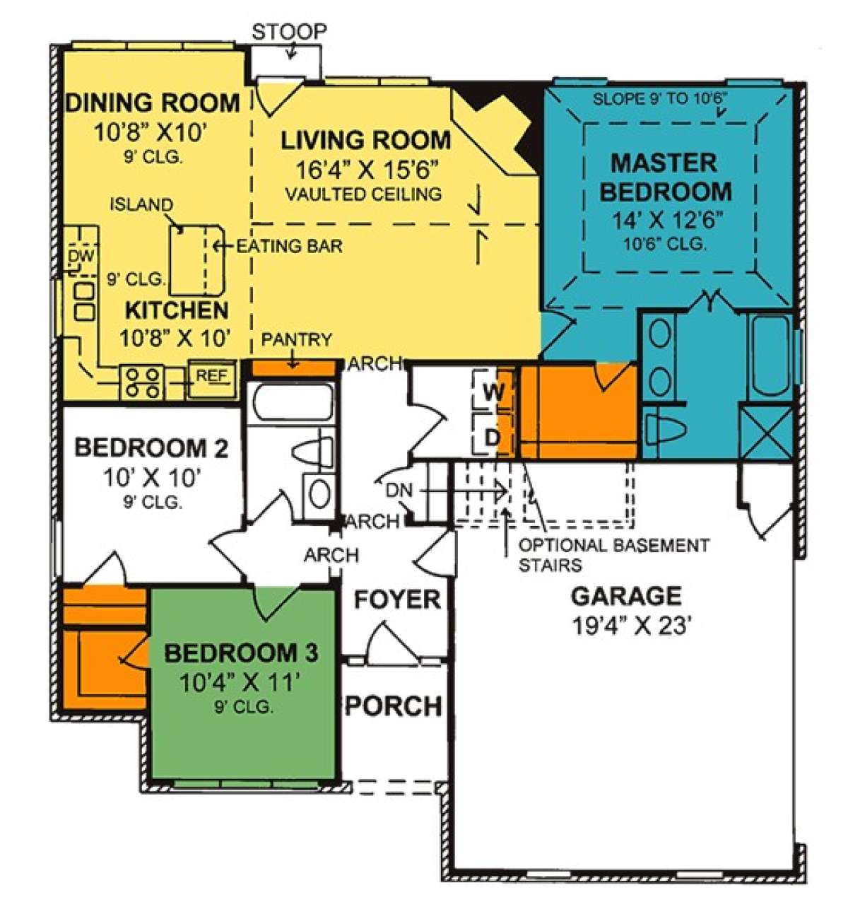 Floorplan 1 for House Plan #4848-00242