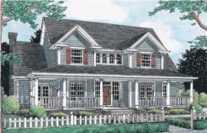 Farmhouse House Plan #4848-00243 Elevation Photo