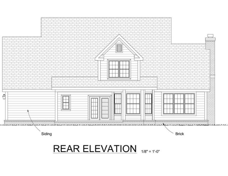 Farmhouse House Plan #4848-00243 Elevation Photo