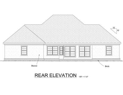 Southern House Plan #4848-00245 Elevation Photo