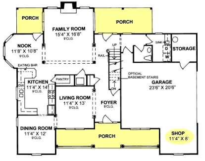 Floorplan 1 for House Plan #4848-00247