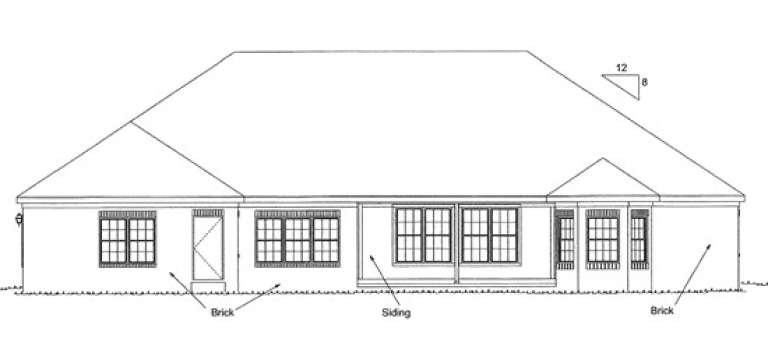 Ranch House Plan #4848-00249 Elevation Photo