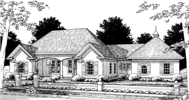 Ranch House Plan #4848-00252 Elevation Photo