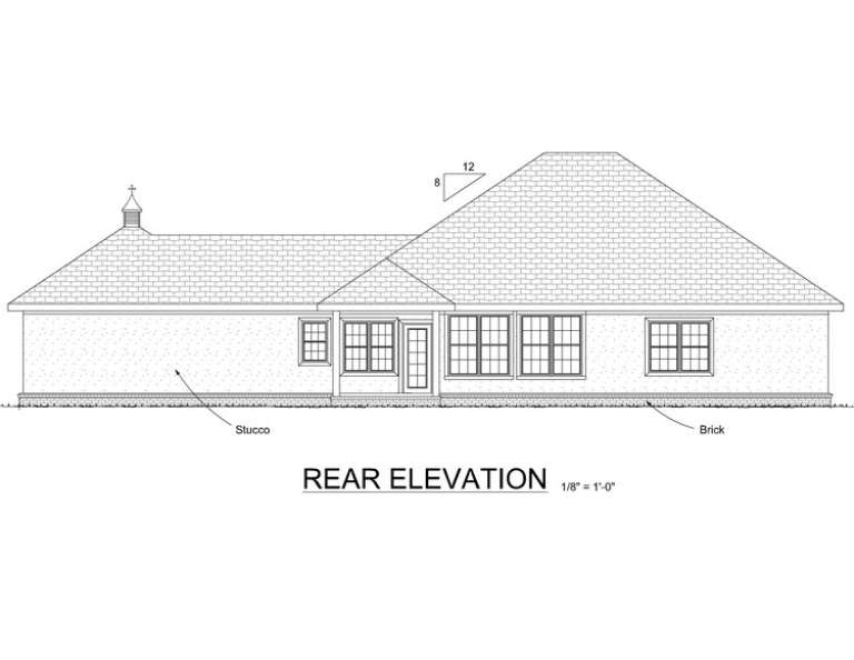 Ranch House Plan #4848-00252 Elevation Photo