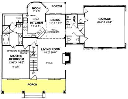 Floorplan 1 for House Plan #4848-00256