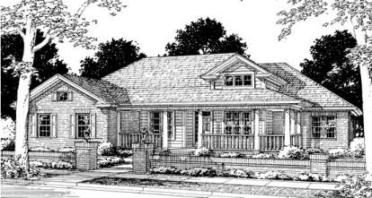 Southern House Plan #4848-00259 Elevation Photo