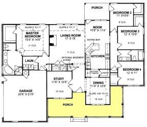 Floorplan 1 for House Plan #4848-00259