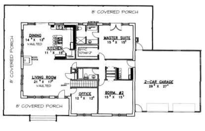 Main Floor for House Plan #039-00141