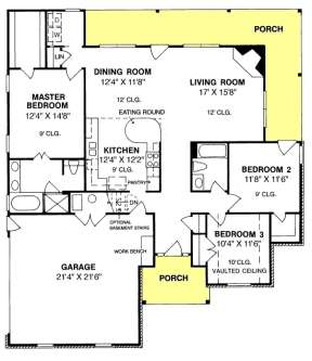Floorplan 1 for House Plan #4848-00262