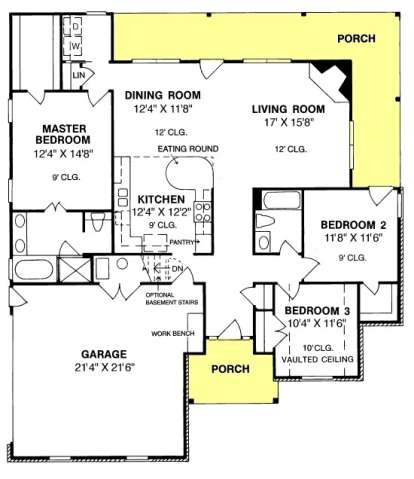 Floorplan 1 for House Plan #4848-00262