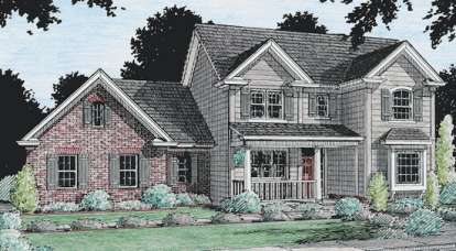 Country House Plan #4848-00263 Elevation Photo
