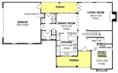 Floorplan 1 for House Plan #4848-00263