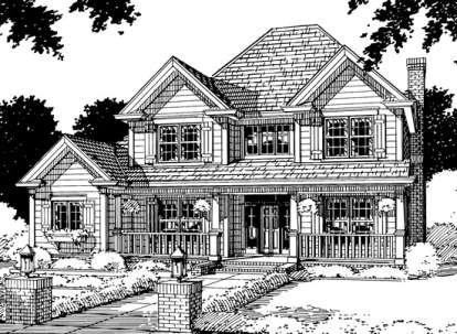 Country House Plan #4848-00264 Elevation Photo