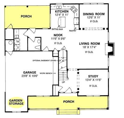 Floorplan 1 for House Plan #4848-00264