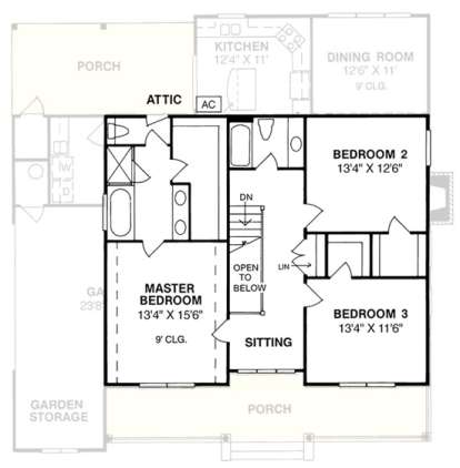Floorplan 2 for House Plan #4848-00264
